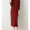 Autumn Winter Women Wool Sweater Dress Pullovers Turtleneck Straight Skirts Cashmere Versatile Merino Knitwear Dress