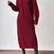 New Winter Knit Dresses Women Turtleneck Style Straight Long Dress Autumn Solid Full Sleeve Thick Casual Vestidos Lady
