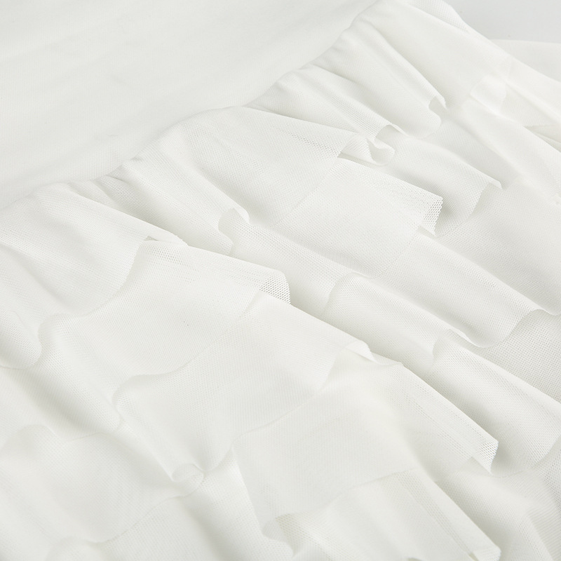 Sexy Women Y2K Irregular Hem Fringe Trim Mini Skirt, Ruffled Layered Flowy Short Skirt, Club Party Outfit Cute