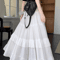 High Waist Flowy ALine Maxi Skirt White Tiered Ruffle Hem Skirt Summer Chiffon Layered Pleated Skir 2