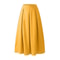 Elegant Flowy High Waist Maxi Skirt for Women, Long Skirt with Pockets, Breathable Slimming Fit for Parties