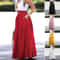 Elegant Flowy High Waist Maxi Skirt for Women, Long Skirt with Pockets, Breathable Slimming Fit for Parties