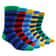 Mens Socks Soft And Breathable High Quality Cotton Black Classic Pattern Happy Gentleman Plus Size