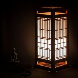 Traditional japanese night light lantern (table lamp)