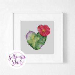 Cactus watercolor Cross Stitch Pattern - Modern Cross Stitch Pattern - Counted Cross Stitch Pattern - Hand Embroidery -