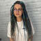 Ocean  Forest Dreads  Brown Blue Green Faux Dreadlocks With Feathers And Natural Charms 0