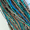 Ocean  Forest Dreads  Brown Blue Green Faux Dreadlocks With Feathers And Natural Charms 9