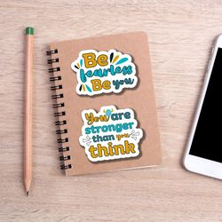 Inspirational Quotes Stickers|PNG SVG Stickers|Printable Digital Stickers Bundle|Motivational Stickers