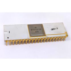 KM1810VM88 - Gold Ceramic Clone of Intel 8088 CPU - RAREST USSR Soviet Russian IC Kvazar