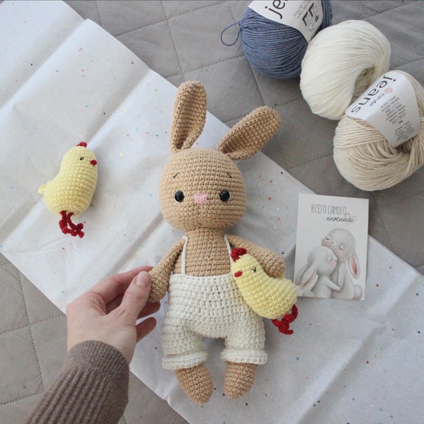 Amigurumi bunny crochet PDF pattern | Inspire Uplift