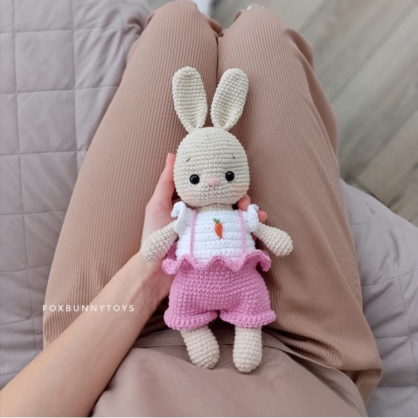 Amigurumi bunny crochet PDF pattern - Inspire Uplift