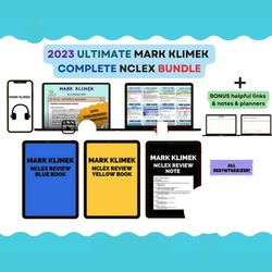 Mark Klimek Ultimate NCLEX Bundle – Yellow And Blue Book