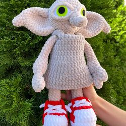 Amigurumi Pattern Dobby Home Elf Crochet Toy PDF tutorial Handmade Doll Christmas Crochet Pattern Halloween DIY Decor Ha