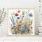 Wild Flowers Cross Stitch Pattern Instant PDF Download Wildflower Meadow Watercolor Cross Stitch H 3