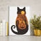 Halloween Cat Cross Stitch Pattern PDF Black Cat Pumpkin Moon Spooky Animal Landscape Xstitch Pat 0