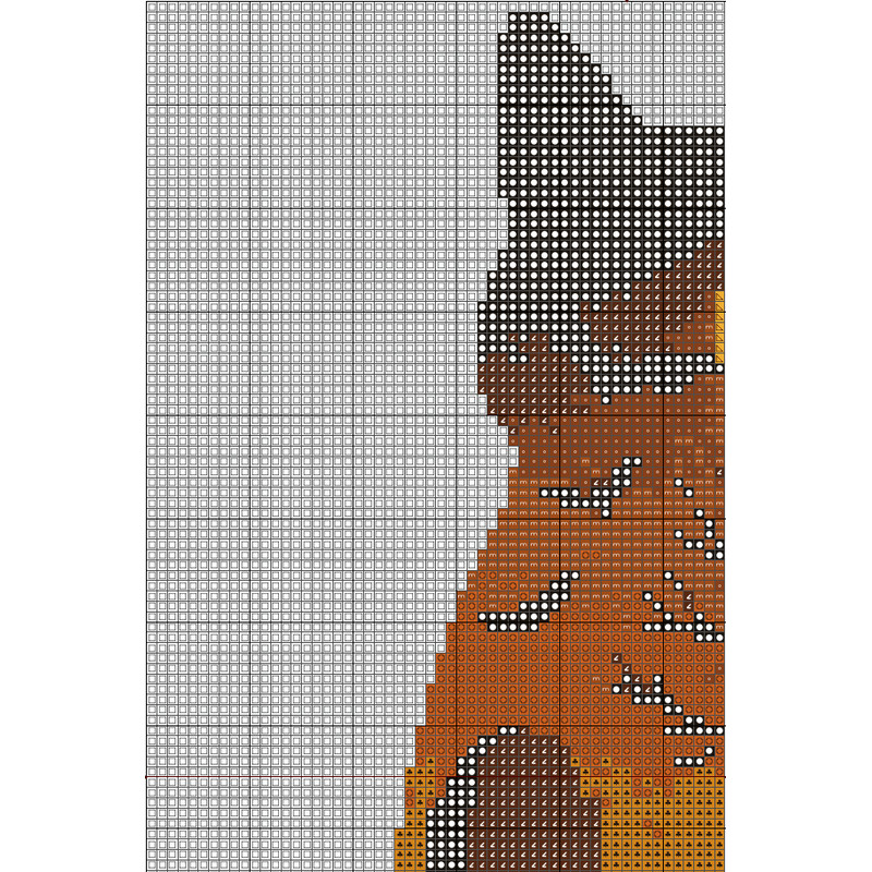 Halloween Cat Cross Stitch Pattern PDF Black Cat Pumpkin Moon Spooky Animal Landscape Xstitch Pat 7