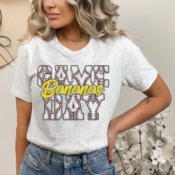 Go Bananas Game png image shirt design Baseball Banana Baseall Design dtf sublimation