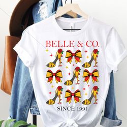 Belle and co. sublimation design png shoe and bow grid png hair bow boutique modern design png dtf sublimation
