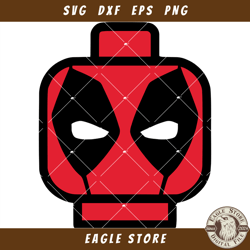 deadpool lego svg, building brick lego svg, superhero lego