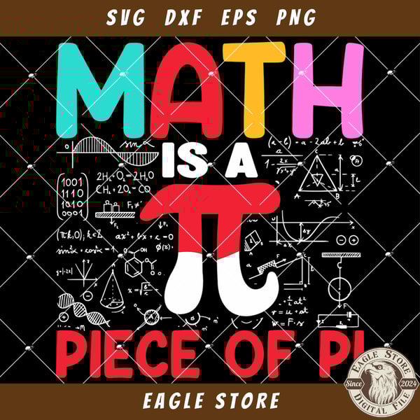 Math Is A Pi Piece Of Pi Svg, Math Is Piece of pie Svg | Inspire Uplift