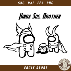 among us loki thor avengers svg, marvel imposters svg