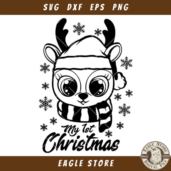 Baby First Christmas Svg, Newborn 1st Christmas Svg.jpg
