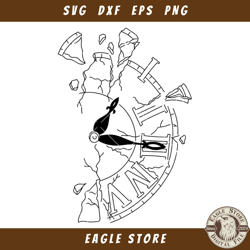 beauty and the beast svg, clock svg, belle svg