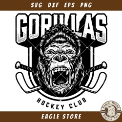 Bringing the Power of the Gorilla Svg, Gorillas Hockey Club