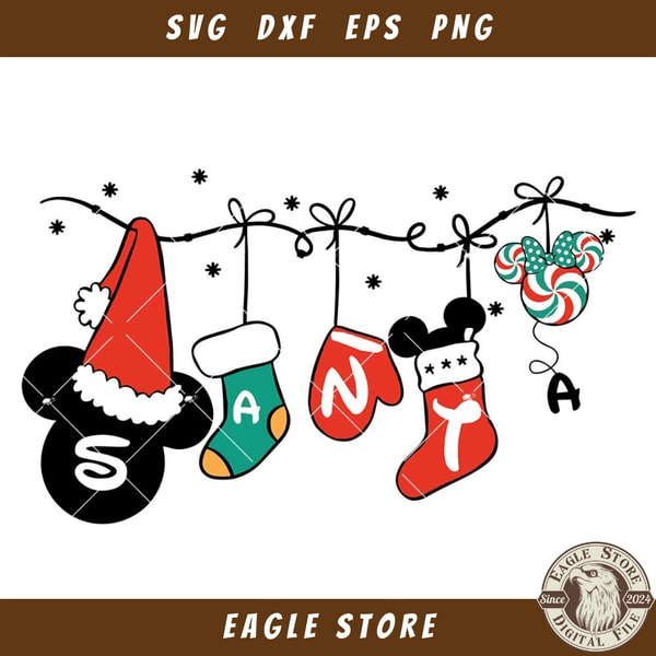 Christmas Clothesline Svg, Christmas Mickey Svg.jpg