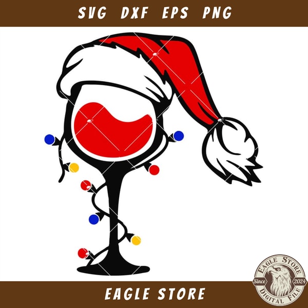 Christmas Santa Wine Glass Svg, Christmas Wine Glass Svg.jpg