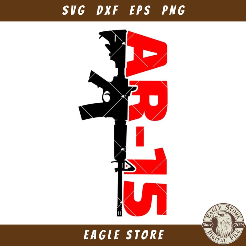 Cool AR 15 Military Svg, AR 15 Gun Svg, Ar Svgmed Forces.jpg