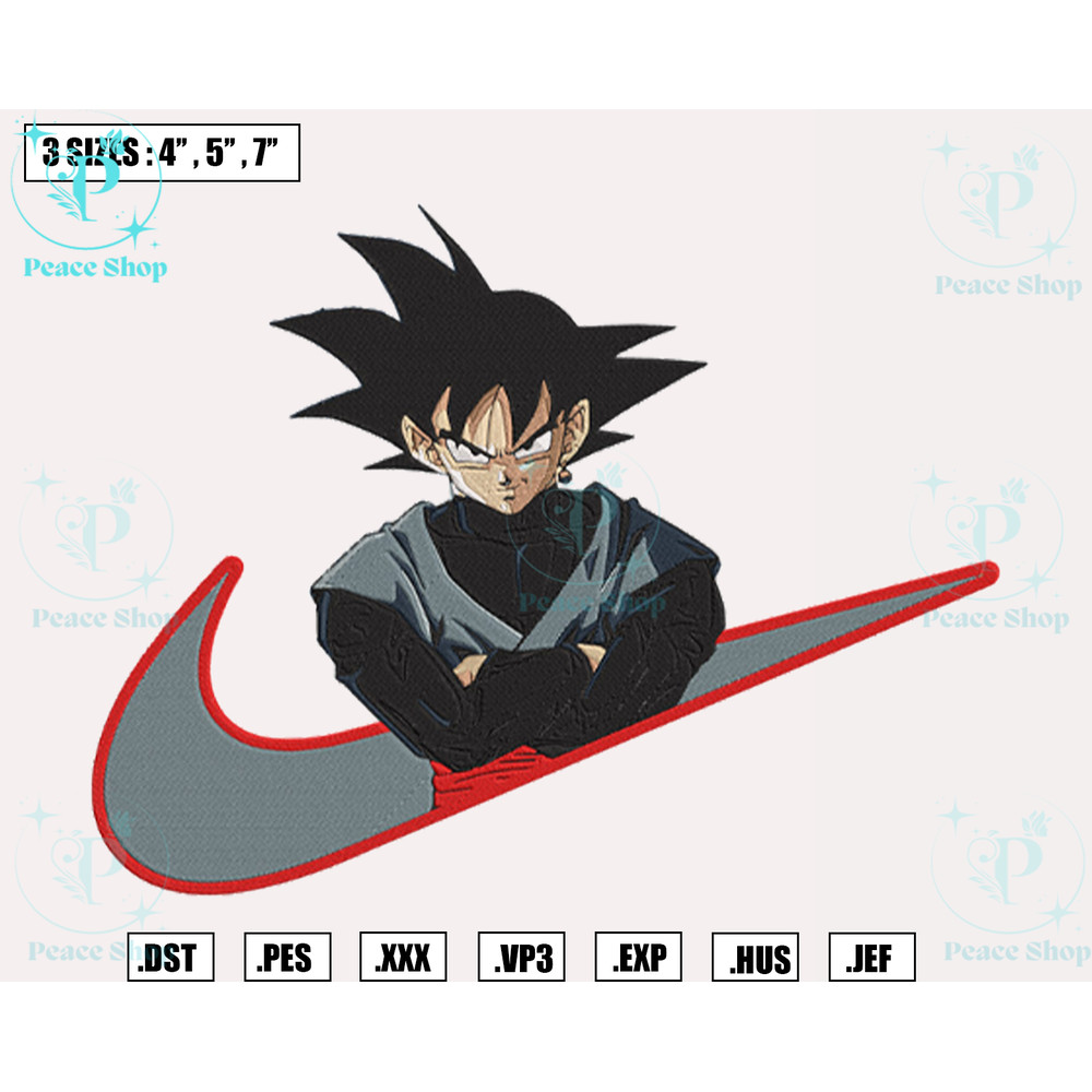 Black Goku Embroidery Designs File, Nike Dragon Ball Machine Embroidery Designs, Machine Embroidery Design File.png