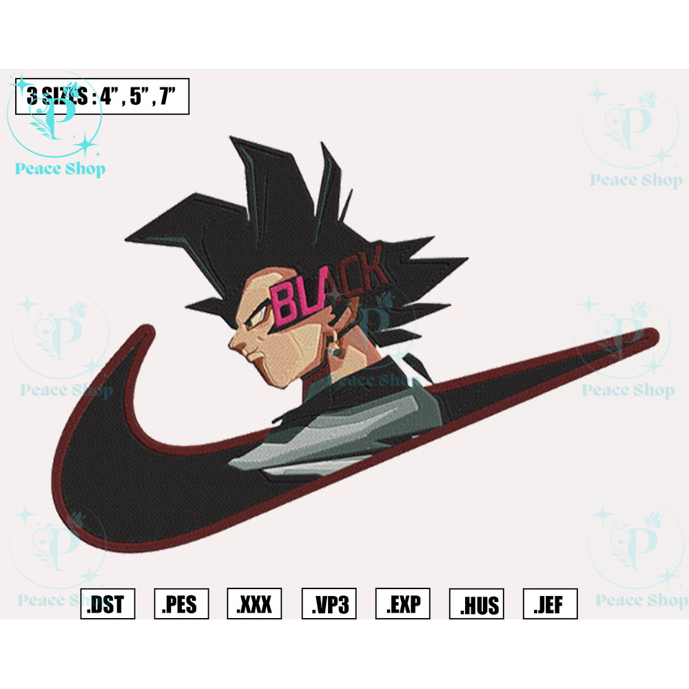 Black Goku Embroidery Designs File, Nike Machine Embroidery Designs, Machine Embroidery Design File, Digital Download.png