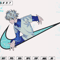 Blue Killua Zoldyck x Nike Embroidery Designs File, Hunter x Hunter Machine Embroidery Designs, Digital Download.png
