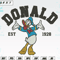 Disney Donald Est 1928 Embroidery Designs, Machine Embroidery Files, Disney Embroidery Files.png