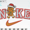 Gingerbread Christmas Nike Embroidery Designs, Machine Embroidery Files, Christmas Embroidery Files.png