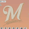 Milwaukee Brewers Embroidery Designs, MLB Logo Embroidery Files, Machine Embroidery Design File, Digital Download.png