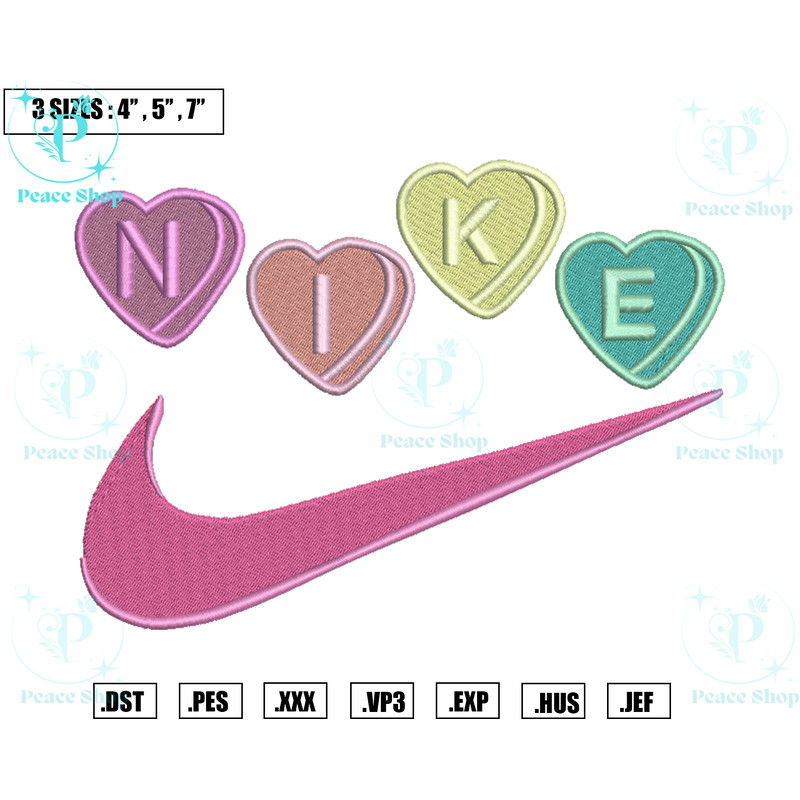 Nike Heart Swoosh Embroidery Designs, Machine Embroidery Files, Nike Valentine Embroidery Files.png