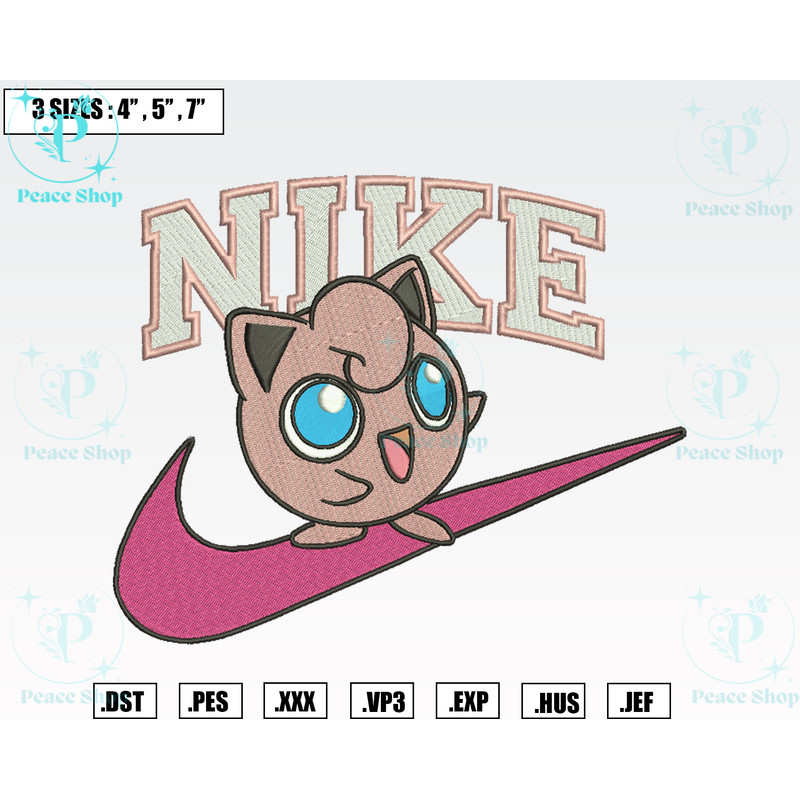 Nike Jigglypuff Embroidery Designs, Machine Embroidery Files, Pokemon Embroidery Files.png