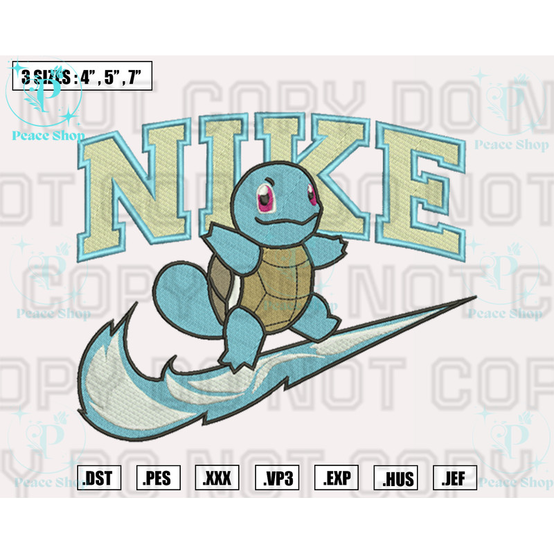 Nike Squirtle Embroidery Designs File, Nike Machine Embroidery Designs, Machine Embroidery Design File, Digital Download.png