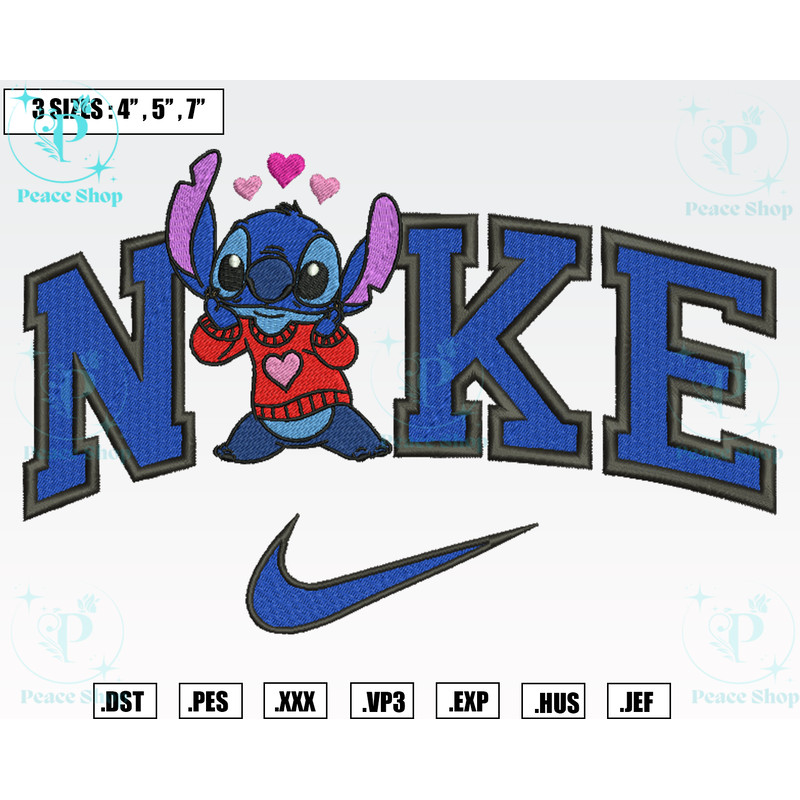 Nike Stitch In Love Embroidery Designs, Machine Embroidery Files, Nike Valentine Embroidery Files 1.png