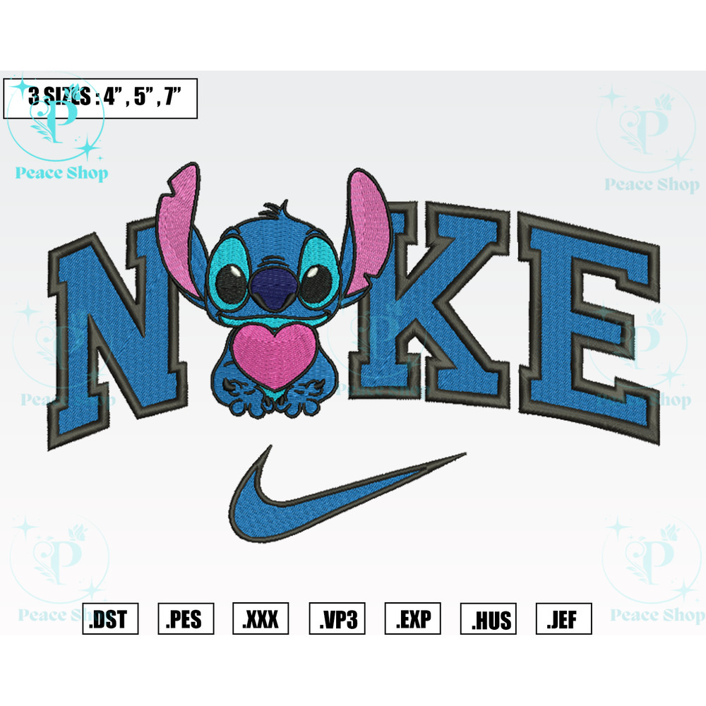 Nike Stitch In Love Embroidery Designs, Machine Embroidery Files, Nike Valentine Embroidery Files 4.png