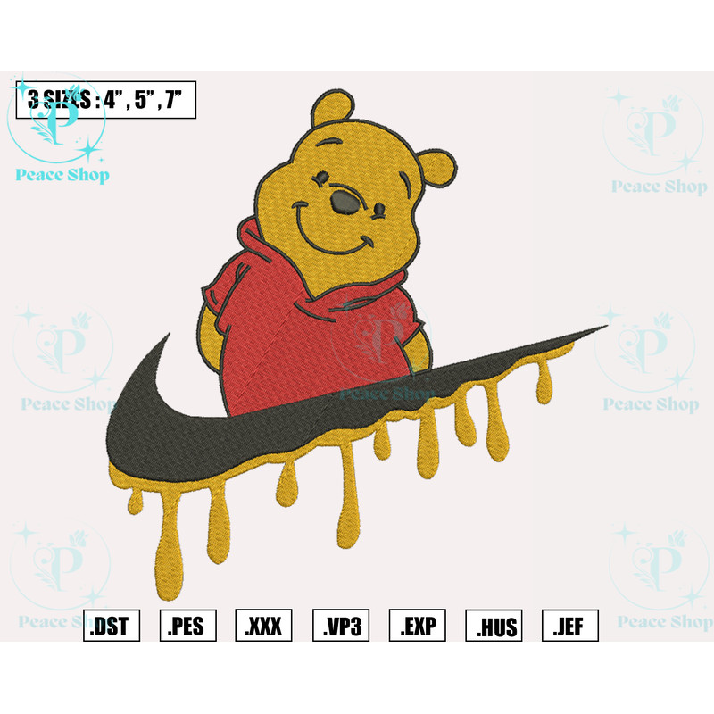 Nike Winnie the Pooh Embroidery Design, Winnie The Pooh Machine Embroidery Designs, Machine Embroidery Design File..png