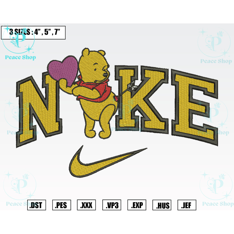 Nike Winnie The Pooh Embroidery Designs, Machine Embroidery Files, Nike Valentine Embroidery Files.png