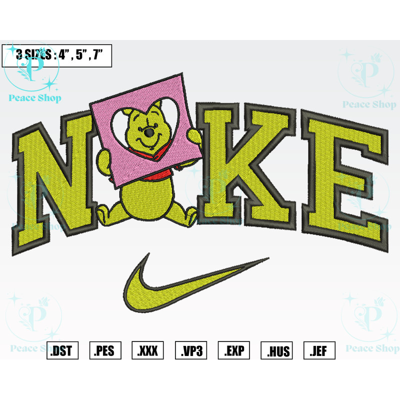 Nike Winnie The Pooh Valentine's Day Embroidery Designs, Machine Embroidery Files, Nike Valentine Embroidery Files.png