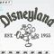 Retro Disneyland Est 1955 Embroidery Designs, Machine Embroidery Files, Disney Embroidery Files.png