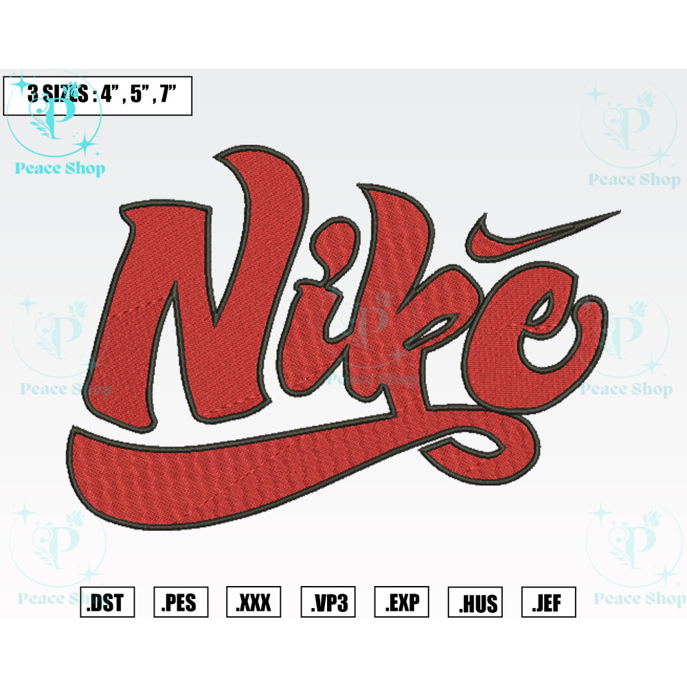 Retro Nike Logo Embroidery Designs, Machine Embroidery Files, Nike Trend Embroidery Files.png