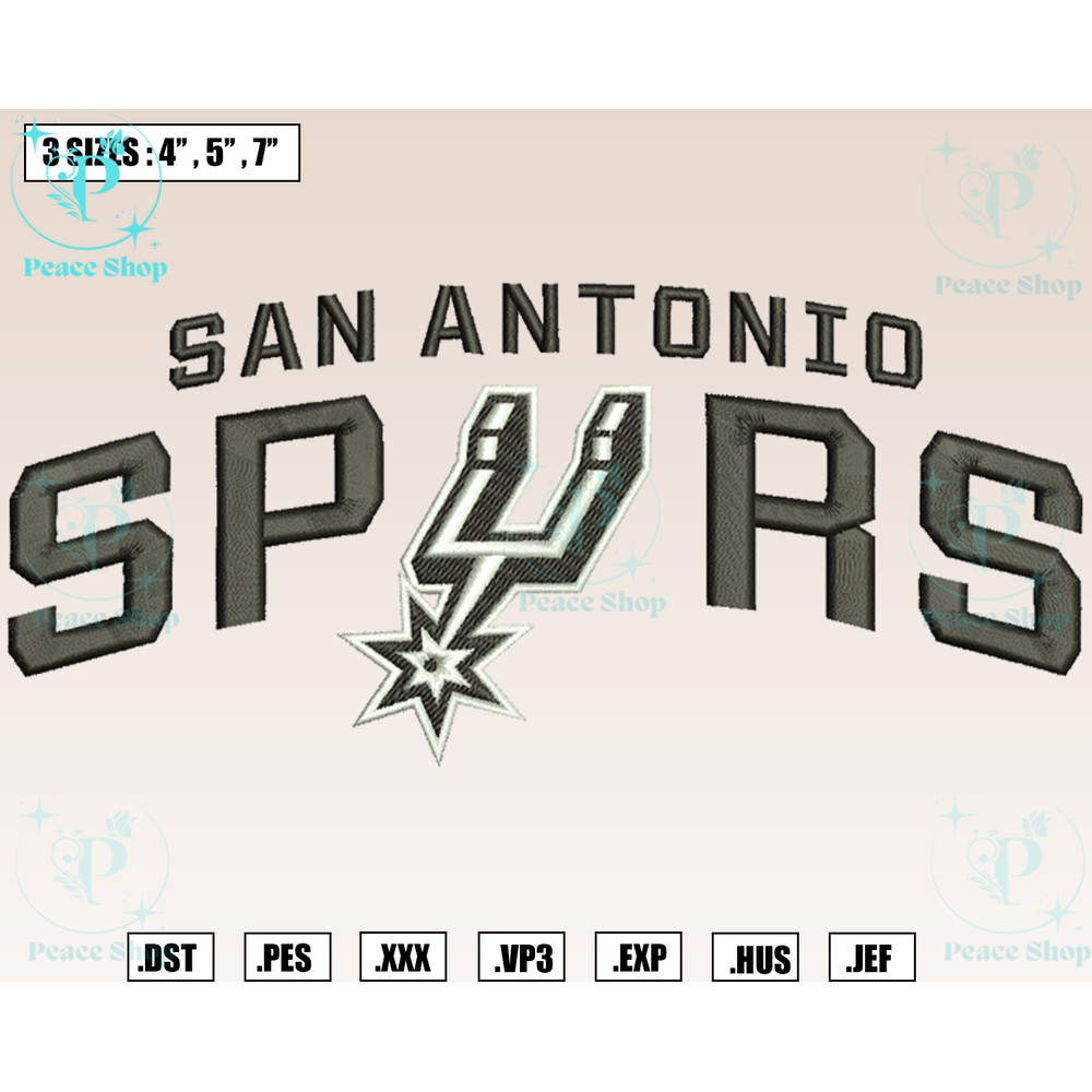 San Antonio Spurs Embroidery Designs, NBA Logo Embroidery Files, Southwest, Machine Embroidery Design File.png