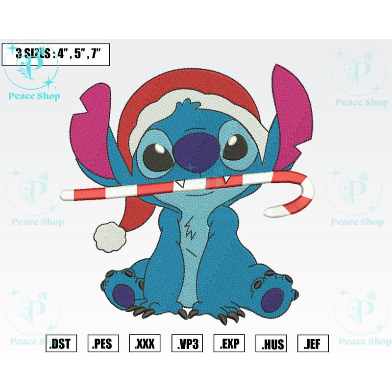 Stitch Christmas Embroidery Designs, Christmas Embroidery Files, Machine Embroidery Pattern 1.png
