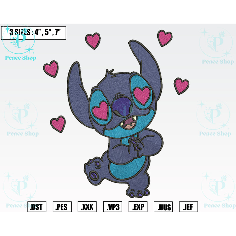Stitch In Love Embroidery Designs, Machine Embroidery Files, Valentine Embroidery Files.png